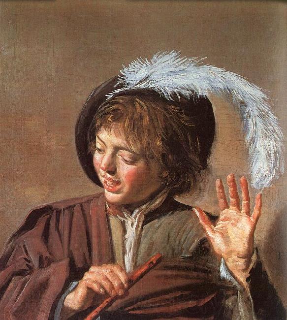 Frans Hals Singing Boy with a Flute Spain oil painting art